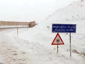 Erzincan'da köy yolları, Mayıs ayında kardan kapandı