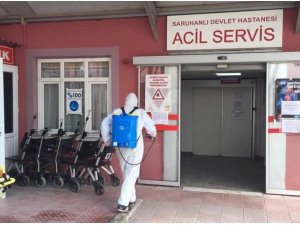 Saruhanlı Devlet Hastanesinin poliklinikleri Covid-19 nedeniyle kapatıldı