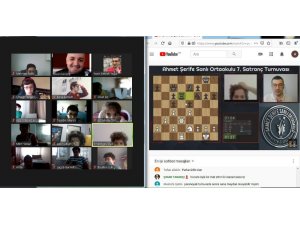 Geleneksel satranç turnuvası online olarak yapıldı