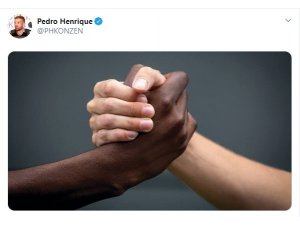 Pedro’dan ırkçılık paylaşımı
