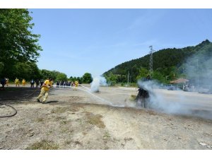 Yangınla mücadele ekipleri eğitimlerine devam ediyor