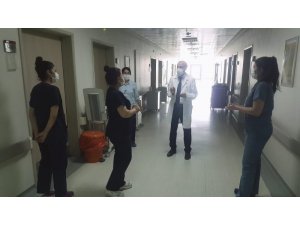 Ergani Devlet Hastanesinde korona virüs önlemleri