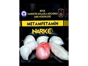 Bitlis’te 3 kilo 34 gram metamfetamin ele geçirildi