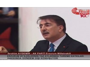 Milletvekili Aydemir TBMM’de Erzurum’u anlattı