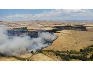 Elazığ’da yangın saatler sonra kontrol altına alındı, 800 dönüm ekili arazi kül oldu