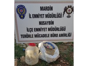 Mardin’de menfeze gizlenmiş vaziyette patlayıcı madde ele geçirildi