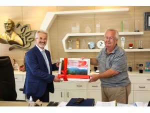 Gömeç Belediye Başkanı Mehmet Himam’dan, Turgay Erdem’e teşekkür ziyareti