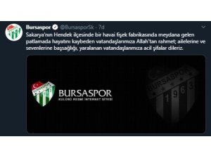 Bursaspor’dan başsağlığı mesajı