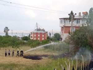 Van’da bahçe yangını