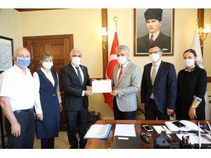 DATÜB heyeti, Vali Mehmet Makas’ı makamında ziyaret etti