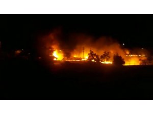 Keban’da korkutan yangın okula sıçramadan söndürüldü