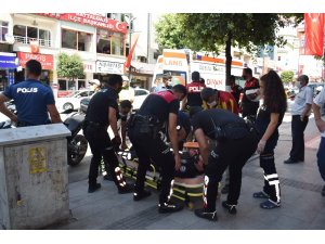 Malatya’da motorize polis ekipleri kaza yaptı: 2 yaralı