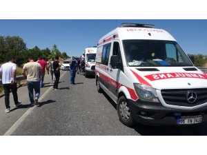 Uşak’ta trafik kazası; 1 ölü, 6 yaralı