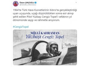 Başkan Çerçioğlu, şehit Yüzbaşı Cengiz Topel’i Unutmadı