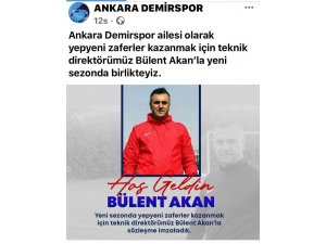 Ankara Demirspor’da Bülent Akan dönemi