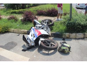 Alanya’da otomobille motosiklet çarpıştı: 1 ağır yaralı