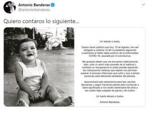 Antonio Banderas korona virüse yakalandı