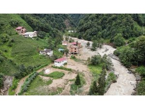 Selin yaşandığı Kaçkar köyü havadan görüntülenince felaketin boyutu ortaya çıktı