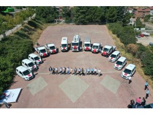 Bilecik Belediyesi tarafından satın alınan 14 araç hizmet vermeye başladı