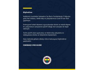 Fenerbahçe’de 2 pozitif vaka
