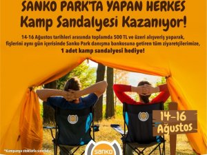 Yaz hediyesi kamp sandalyeniz Sanko Park’tan