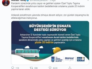 Ankara’da Özel Toplu Taşıma Kooperatifleri esnafı için indirim