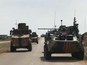 İdlib'de Türk-Rus devriyesindeki patlamada 1 araç hasar gördü