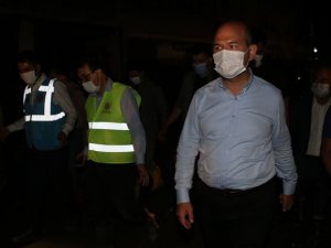 Bakanlar Pakdemirli, Dönmez ve Kurum Giresun'daki selin ardından temizleme çalışmalarını takip ediyor