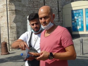 İstiklal Caddesi’nde droneli korona virüs denetimi