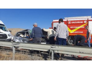 Aşkale’de trafik kazası: 3 yaralı