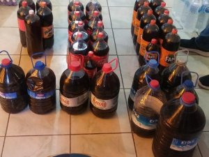 Nevşehir’de 192 litre kaçak şarap ele geçirildi