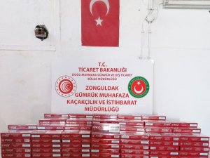 Zonguldak’ta 3 bin 40 paket kaçak sigara yakalandı