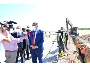 Başkan Gürkan, kanalizasyon çalışmalarını yerinde inceledi