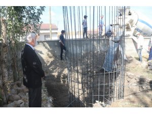 Ağılbaşı köyünde yapılacak olan caminin temeli atıldı