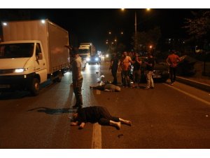 Bursa’da motosiklete otomobil çarptı: 2 ağır yaralı