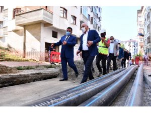 Trabzon’un içme suyu hattını yenileme çalışmaları devam ediyor