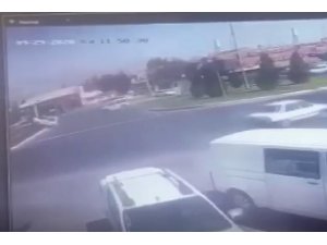 Kahramanmaraş’ta trafik kazası kamerada