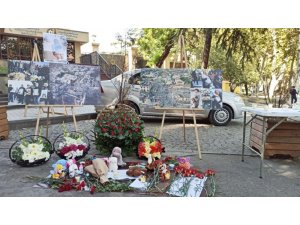 Gürcistan’da Gence’ye düzenlenen saldırıda hayatını kaybeden siviller anıldı