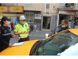 Aydın’da taksi ve toplu taşıma araçlarında hijyen denetimi