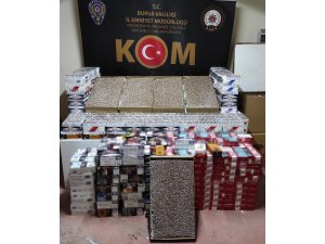 Bursa’da kaçak sigara imalathanesine baskın