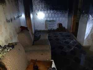 Van’da ev yangını