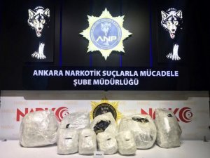 Ankara Narkotik polisi 31 kilo kubar esrar ele geçirdi