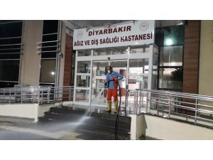 Diyarbakır’daki hastanelerde temizlik ve dezenfekte çalışması