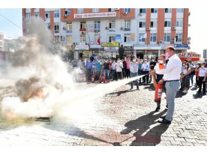 Çiğli Belediyesinde yangın tatbikatı