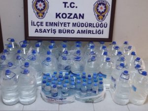 Adana’da 259 litre sahte içki ele geçirildi
