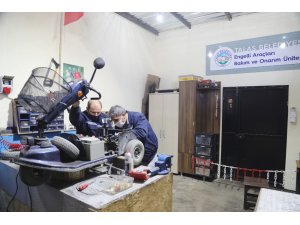 Engelli araçlarının bakım ve onarımı Talas Belediyesi’nden