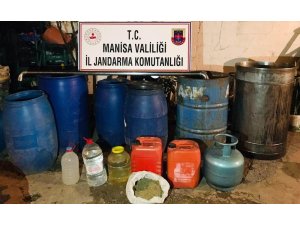 Manisa’da 705 litre sahte içki ele geçirildi
