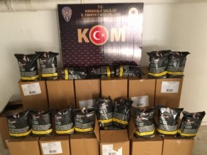 Kırıkkale’de 200 kilogram kaçak tütün ele geçirildi
