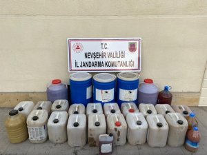 Nevşehir’de 650 litre sahte içki ele geçirildi