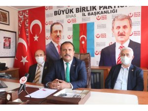 BBP Sivas il başkanlığından Azerbaycan’a destek